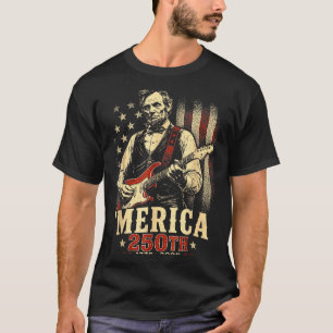 Grappig Amerika Abraham Lincoln 250-jarig jubileum T-shirt