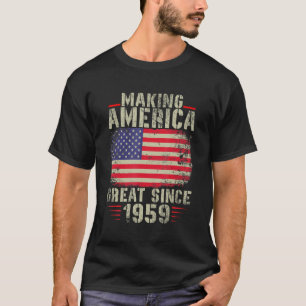 Grappig Amerika geweldig maken sinds 1959 Design 6 T-shirt