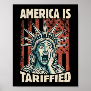 Grappig Amerika is zo getarifeerd Trump tarieven m Poster