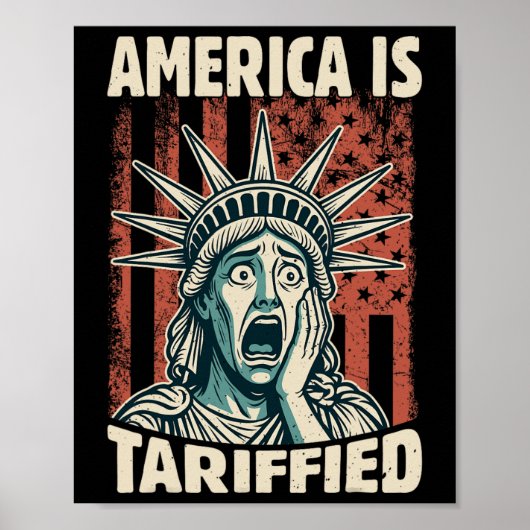 Grappig Amerika is zo getarifeerd Trump tarieven m Poster (Voorkant)