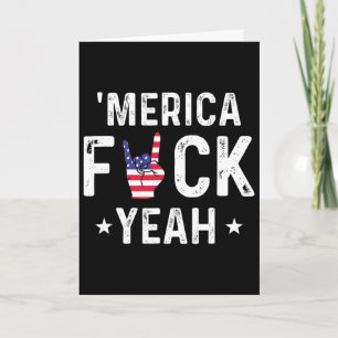 Grappig Amerika Ja 4 juli Kaart