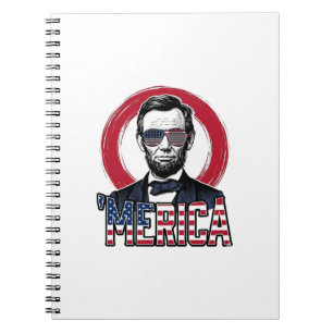 Grappig Amerika Patriotisch President Vintage Vect Notitieboek