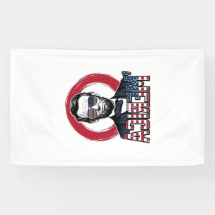 Grappig Amerika Patriotisch President Vintage Vect Spandoek