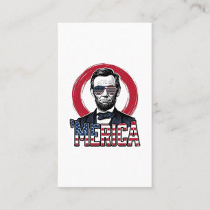 Grappig Amerika Patriotisch President Vintage Vect Visitekaartje