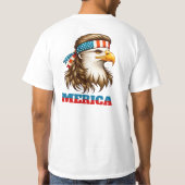 Grappig Amerikaans Eagle T-shirt (Achterkant)