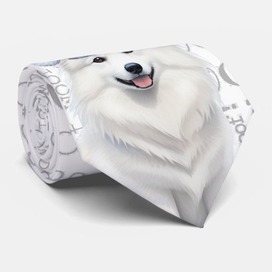 Grappig Amerikaans Eskimo kerst Hondenliefhebber Stropdas (Opgerold)