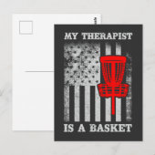 Grappig Amerikaans Flag Ultimate Frisbee Quote Briefkaart (Voorkant / Achterkant)