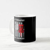 Grappig Amerikaans Flag Ultimate Frisbee Quote Koffiemok (Voorkant links)