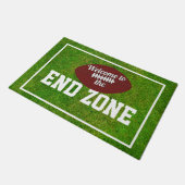 Grappig Amerikaans Football Thema End Zone Deurmat (Schuin)