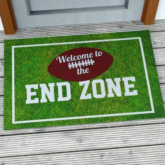 Grappig Amerikaans Football Thema End Zone Deurmat