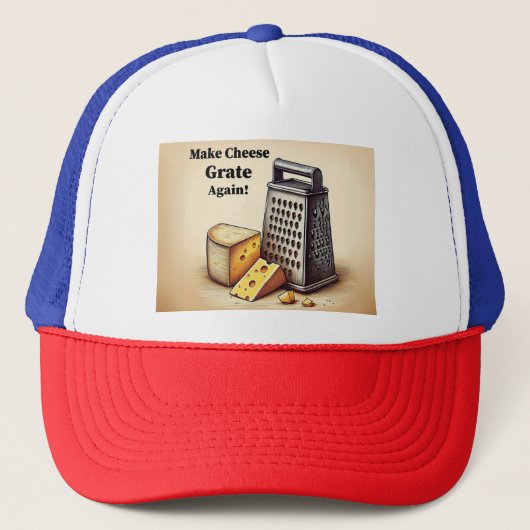 Grappig Amerikaans satire geel Trucker Pet (Voorkant)