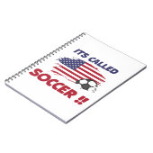 Grappig amerikaans vlaggetje heet SOCCER niet FOOT Notitieboek (Linkerzijde)