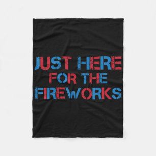 Grappig Amerikaans Vuurwerk Koppel Alleen Hier Voo Fleece Deken