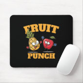 Grappig ananas appel boksen sap tropisch fruit muismat (Met muis)