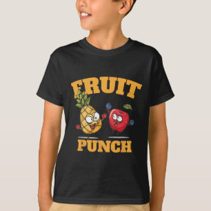 Grappig ananas appel boksen sap tropisch fruit t-shirt