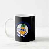 Grappig ananasshirt leuk tropisch fruit cartoon koffiemok (Links)