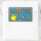GRAPPIG ANGRY DUCK 4X4 DUCKING DESIGN RECHTHOEKIGE STICKER (Tas)