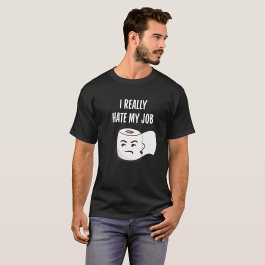 Grappig angry Toilet Paper, dat ik echt haat mijn T-shirt (Voorkant volledig)