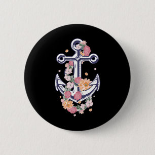 Grappig anker ontwerp voor vrouwen meisjes Anker S Ronde Button 5,7 Cm