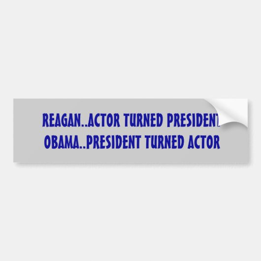 Grappig, anti-Obama-Bumpersticker Bumpersticker (Voorkant)