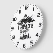 Grappig anti-sociaal kamperen ik haat mensen grote klok (Hoek)