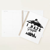 Grappig anti-sociaal kamperen ik haat mensen planner