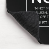 Grappig anti Trump citaat - ik ben gewoon niet dom Muismat (Hoek)