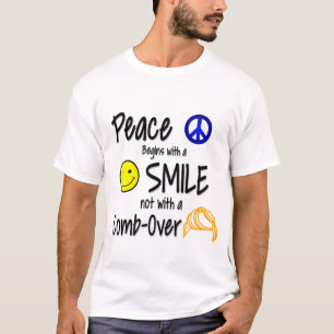 Grappig anti-Trump Comb-over ontwerp T-shirt