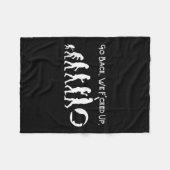 Grappig anti Trump - ga terug! Trump Evolution T-s Fleece Deken (Voorkant (Horizontaal))