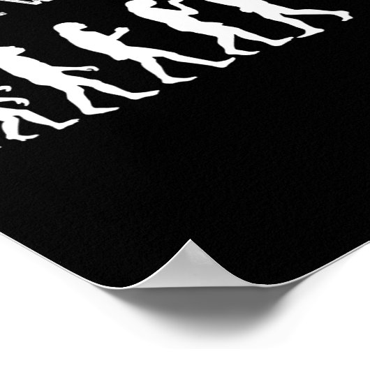 Grappig anti Trump - ga terug! Trump Evolution T-s Poster (Hoek)