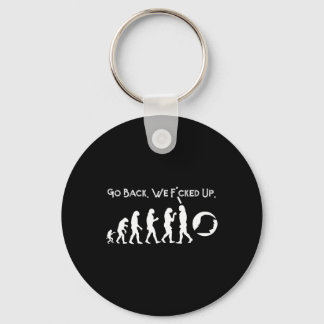Grappig anti Trump - ga terug! Trump Evolution T-s Sleutelhanger