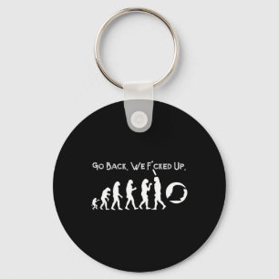 Grappig anti Trump - ga terug! Trump Evolution T-s Sleutelhanger