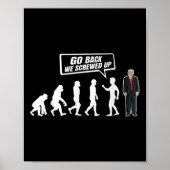 Grappig anti Trump ga terug we hebben Trump verkna Poster (Voorkant)