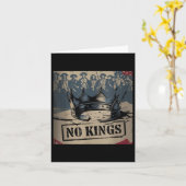 Grappig anti Trump, geen koningen, anti fascisme, Kaart (Gele Bloem)