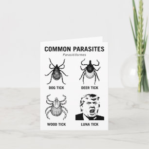 Grappig Anti Trump Gemeenschappelijke Parasiet Lun Kaart