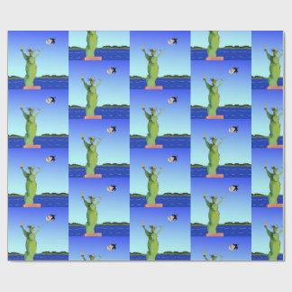 Grappig anti-trump politiek kerstfeest nieuwjaar cadeaupapier