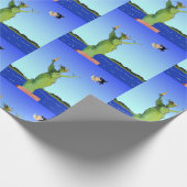 Grappig anti-trump politiek kerstfeest nieuwjaar cadeaupapier (Hoek)