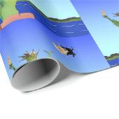 Grappig anti-trump politiek kerstfeest nieuwjaar cadeaupapier (Rol Hoek)