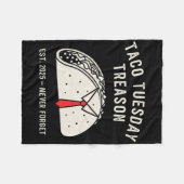 Grappig anti-Trump taco dinsdag politiek protest l Fleece Deken (Voorkant (Horizontaal))