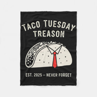 Grappig anti-Trump taco dinsdag politiek protest l Fleece Deken