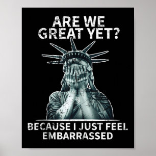 Grappig anti Trump zijn wij grote nog standbeeld v Poster