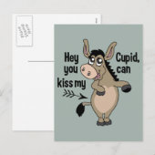 Grappig Anti-Valentijn Ezel briefkaart (Voorkant / Achterkant)