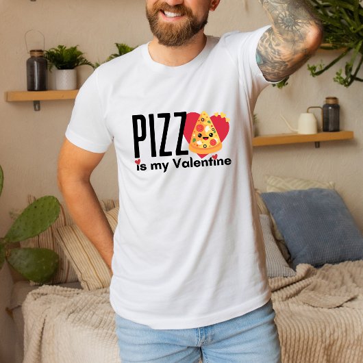 Grappig Anti-Valentijnsdag Gift Schattigee Pizza L T-shirt