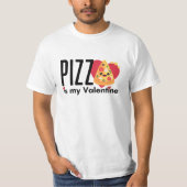 Grappig Anti-Valentijnsdag Gift Schattigee Pizza L T-shirt (Voorkant)