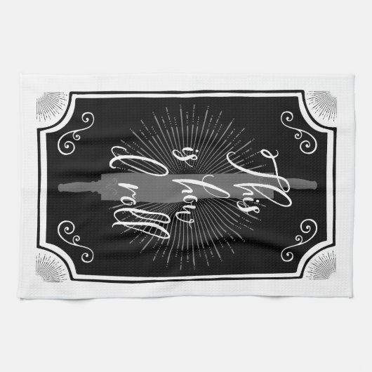 Grappig Antiek keukenbord Theedoek (Horizontaal)