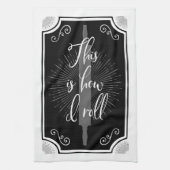 Grappig Antiek keukenbord Theedoek (Verticaal)