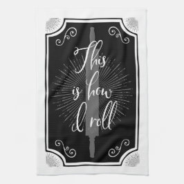 Grappig Antiek keukenbord Theedoek