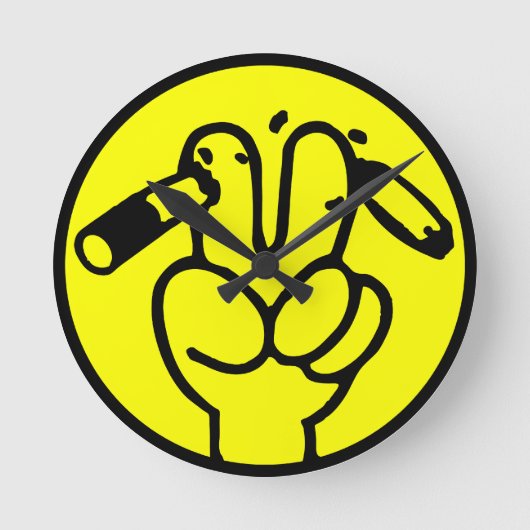 Grappig antiroken ⚠ Thaise ⚠ Ronde Klok (Voorkant)