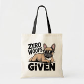 Grappig Antisociaal Franse Bulldog Frenchie Honden Tote Bag (Voorkant)