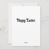 Grappig  Antropomorf Paasheep Feestdagenkaart (Achterkant)